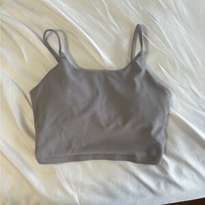 NWOT grey cropped athletic tank